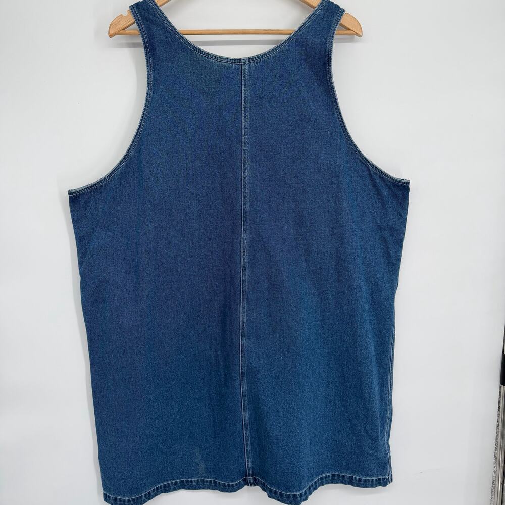 Looney Tunes Tweety Bird & Sylvester Dress Womens 22/24 Denim Embroidered  Retro - Picture 2 of 9